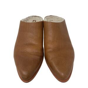 Kelsi Dagger US 9.5 Brooklyn Sail Shearling Lined Mule Tan